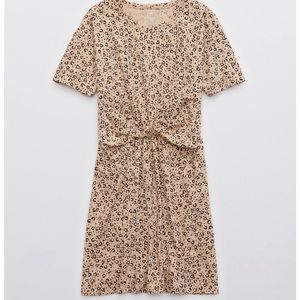 [Aerie] Knot Front T-Shirt Dress